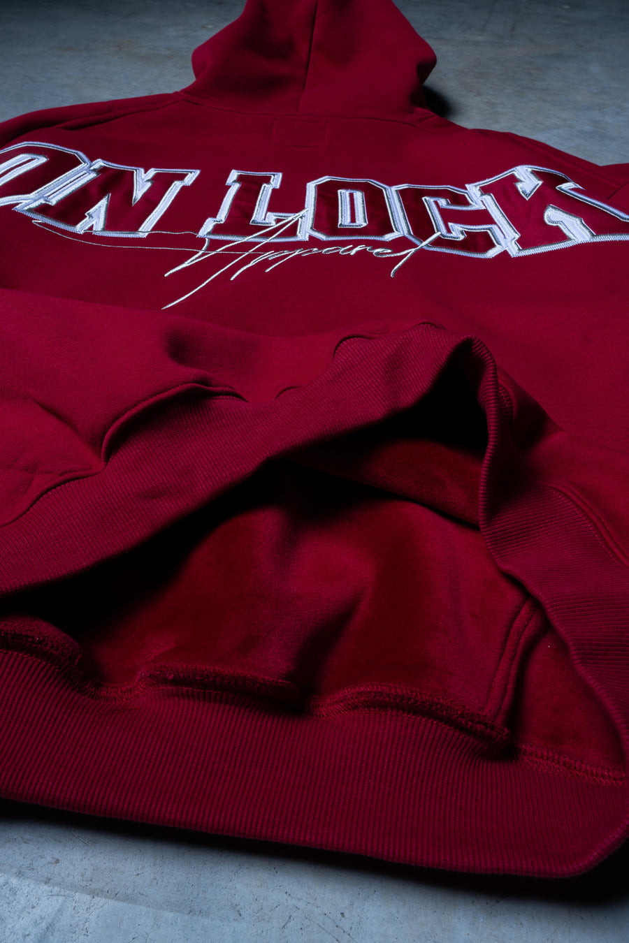 MONOLITH HOODIE - BLOOD RED