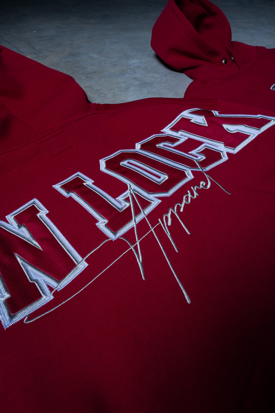 MONOLITH HOODIE - BLOOD RED