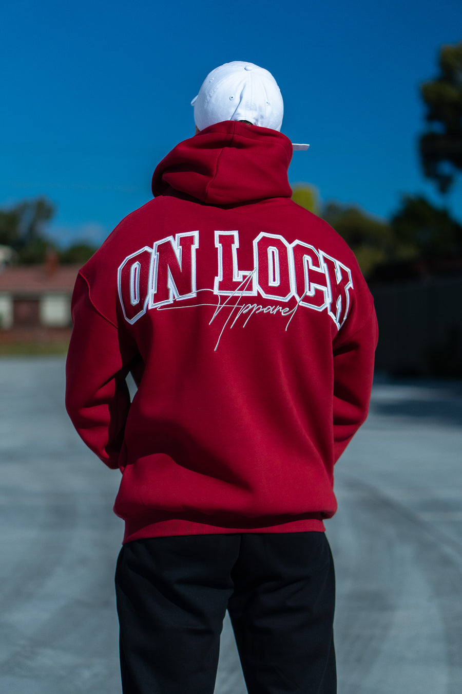 MONOLITH HOODIE - BLOOD RED