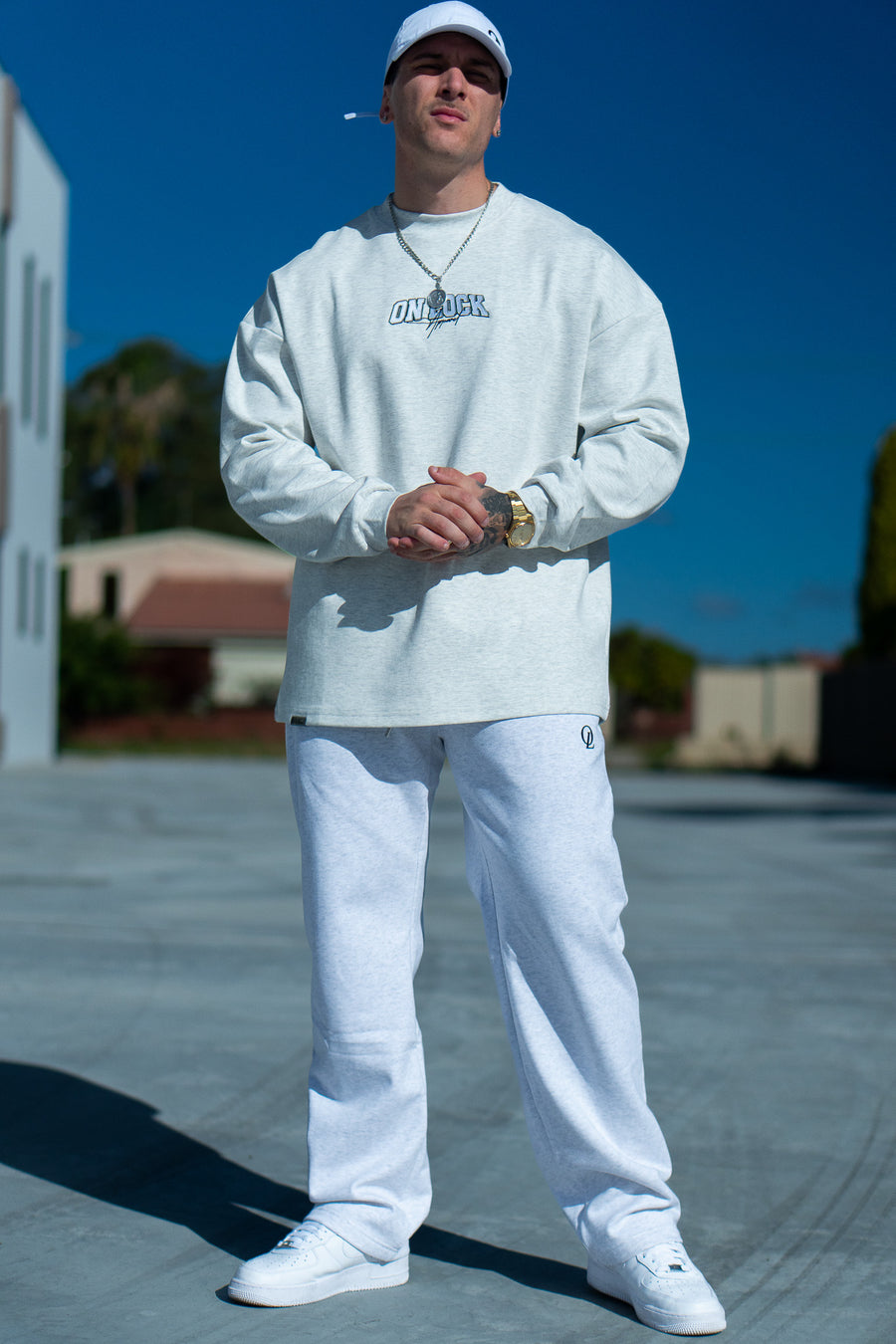 MONOLITH L/S TEE - MARLE GREY