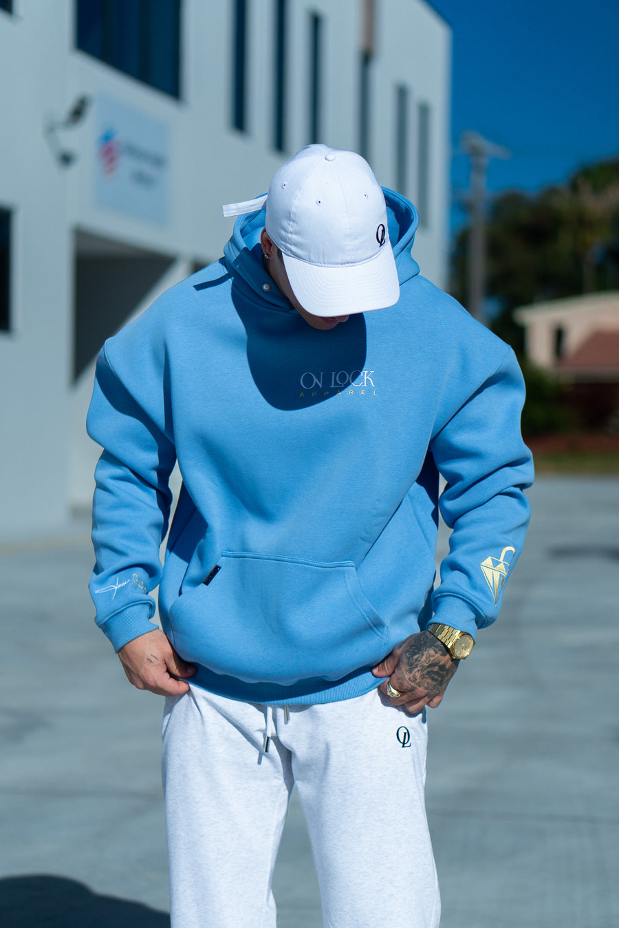 GRATEFUL HOODIE - SKY BLUE