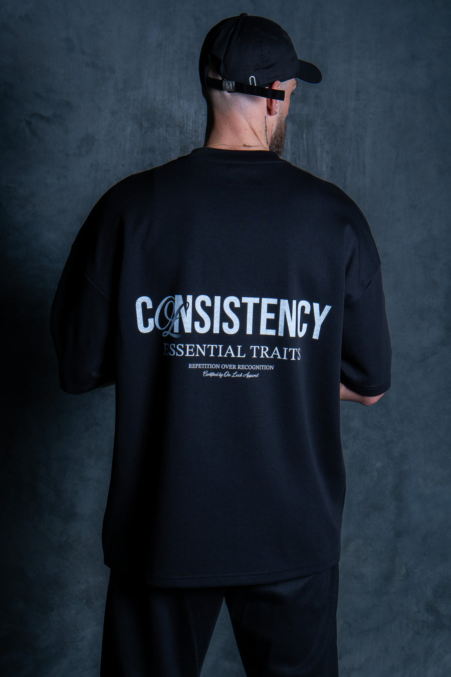 CONSISTENCY TEE - PITCH BLACK