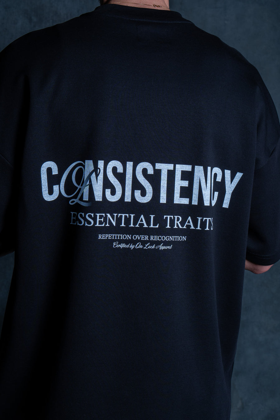 CONSISTENCY TEE - PITCH BLACK