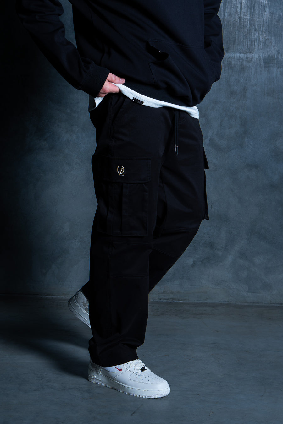Initial Cargos in Black by On Lock Apparel, additional view 13