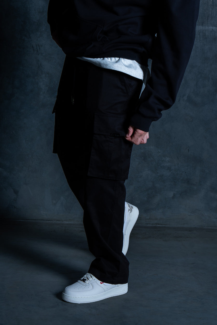 Initial Cargos in Black by On Lock Apparel, additional view 4