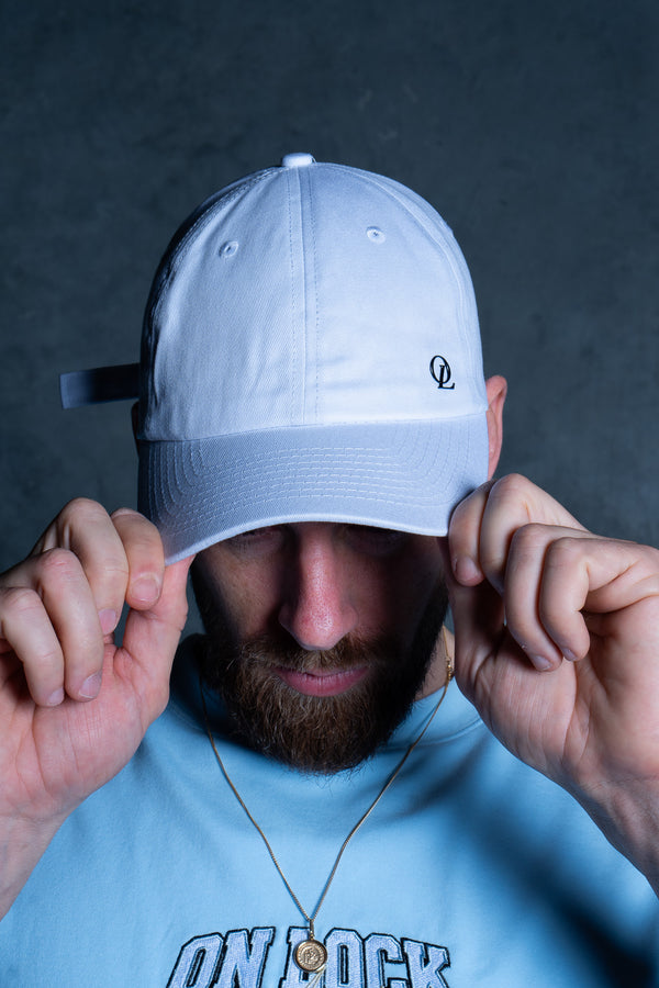 INITIAL STRAP BACK - WHITE