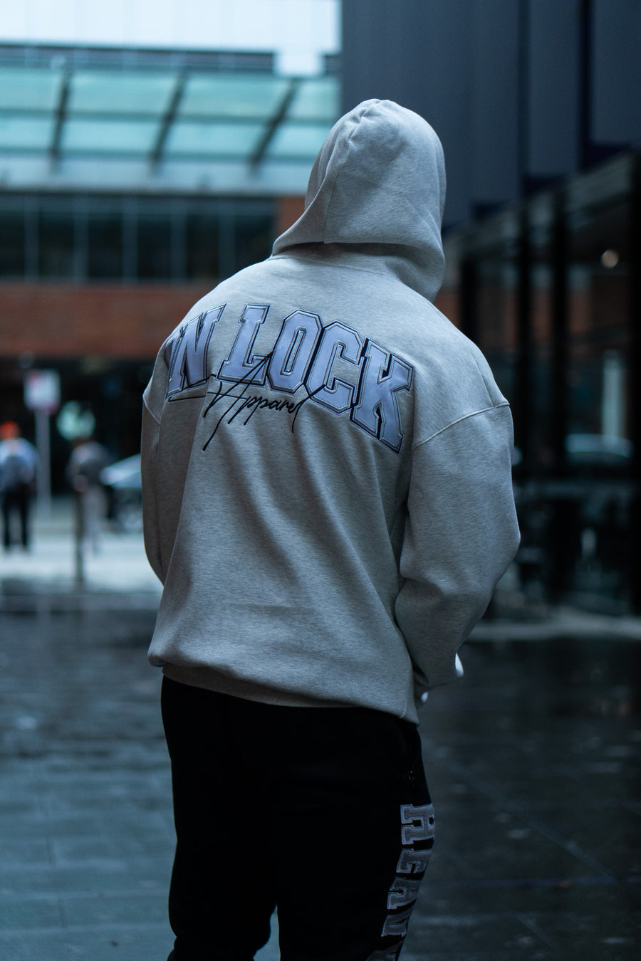 MONOLITH ZIP HOOD - MARLE GREY