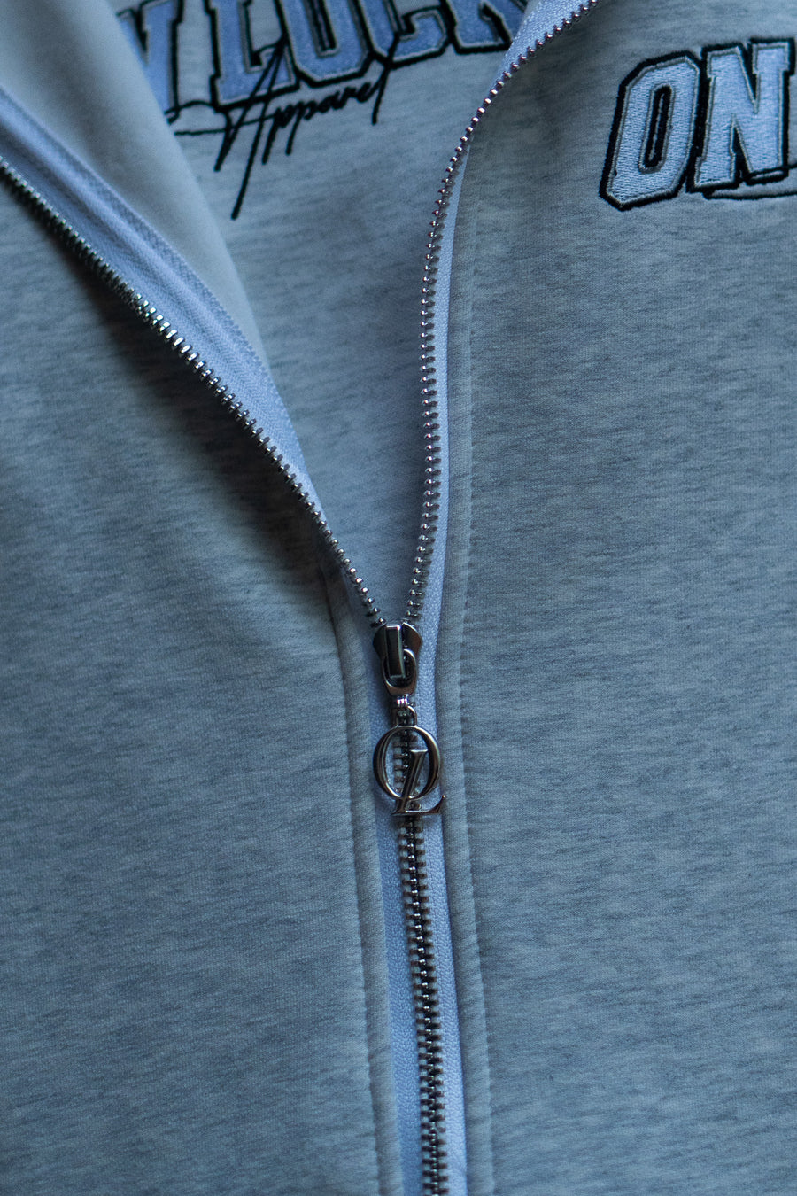 MONOLITH ZIP HOOD - MARLE GREY