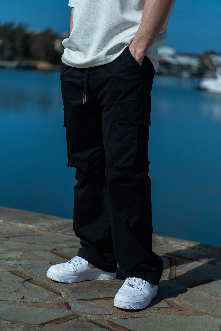 Initial Cargos in Black by On Lock Apparel, additional view 9