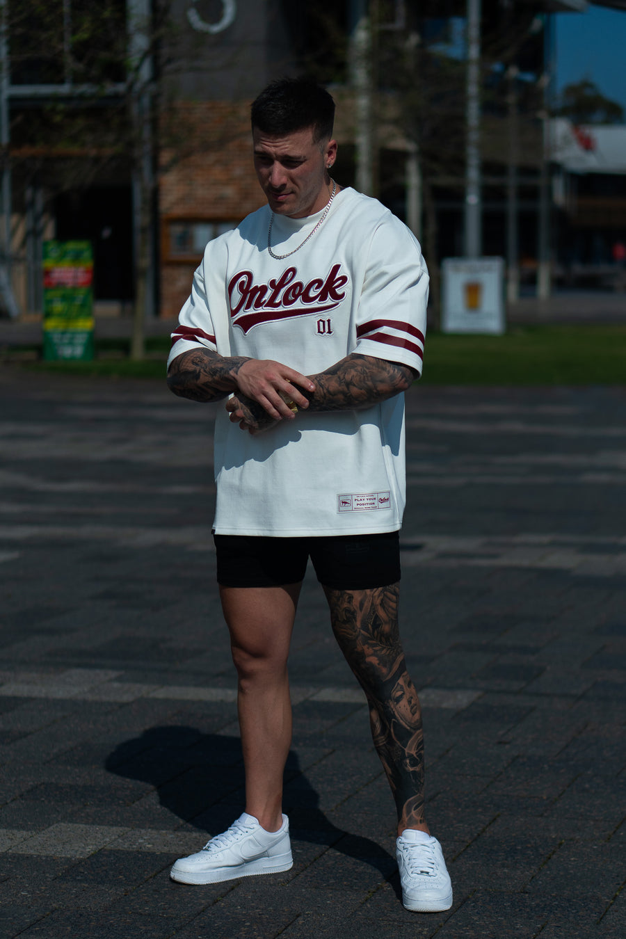 PYP JERSEY - WHITE ft. BLOOD RED