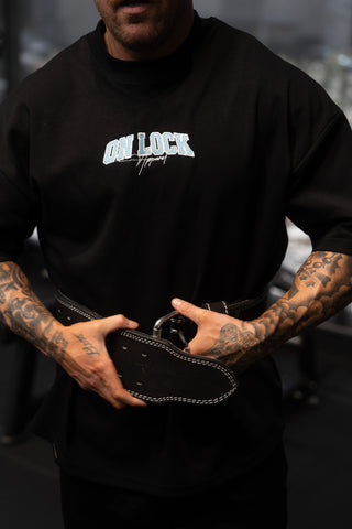 MONOLITH TEE - BLACK FT. ARCTIC BLUE