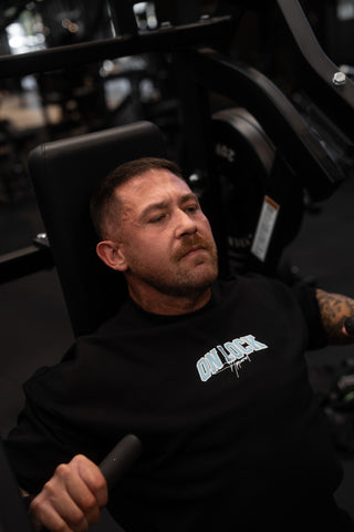 MONOLITH TEE - BLACK FT. ARCTIC BLUE