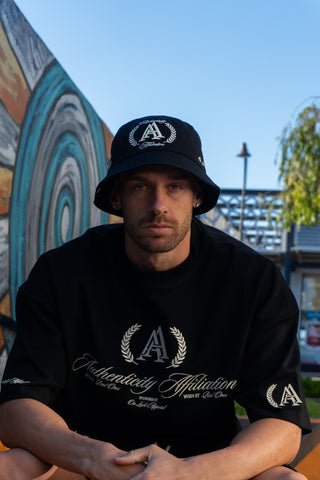 AUTHENTICITY AFFILIATION BUCKET - PITCH BLACK - #HEADWEAROn Lock Apparel