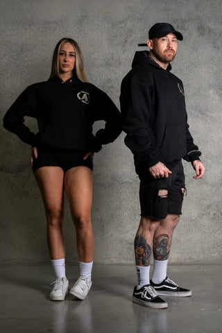 AUTHENTICITY AFFILIATION HOODIE - PITCH BLACK - On Lock Apparel XS HOODIES