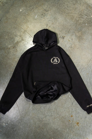 AUTHENTICITY AFFILIATION HOODIE - PITCH BLACK - On Lock Apparel XS HOODIES