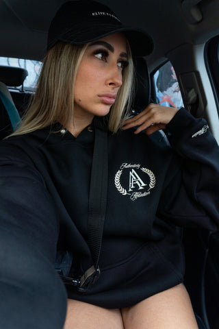 AUTHENTICITY AFFILIATION HOODIE - PITCH BLACK - On Lock Apparel XS HOODIES