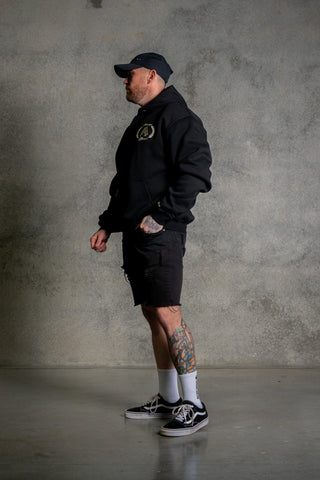 AUTHENTICITY AFFILIATION HOODIE - PITCH BLACK - On Lock Apparel XS HOODIES