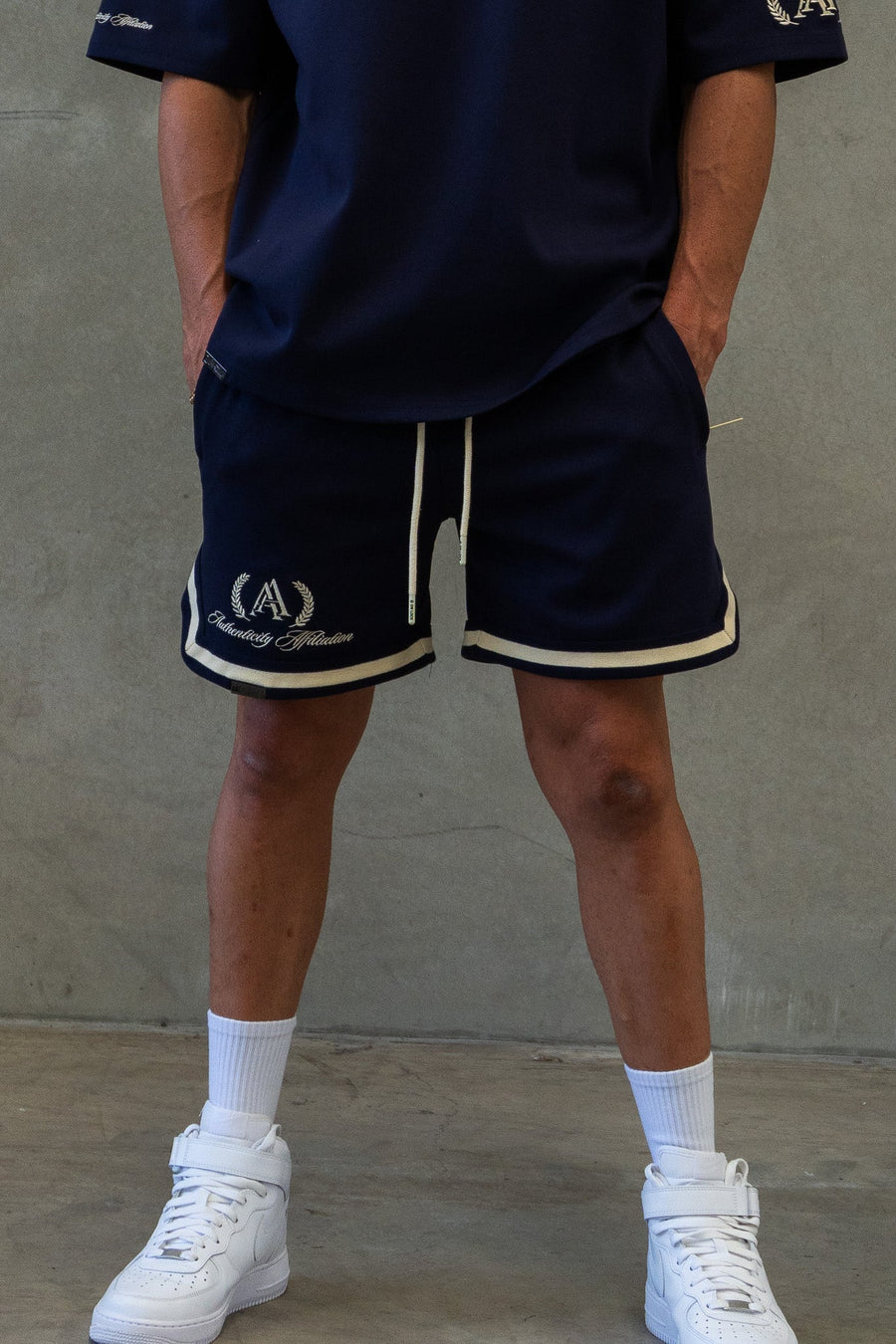 AUTHENTICITY AFFILIATION SHORTS - MIDNIGHT BLUE - On Lock Apparel XS SHORTS