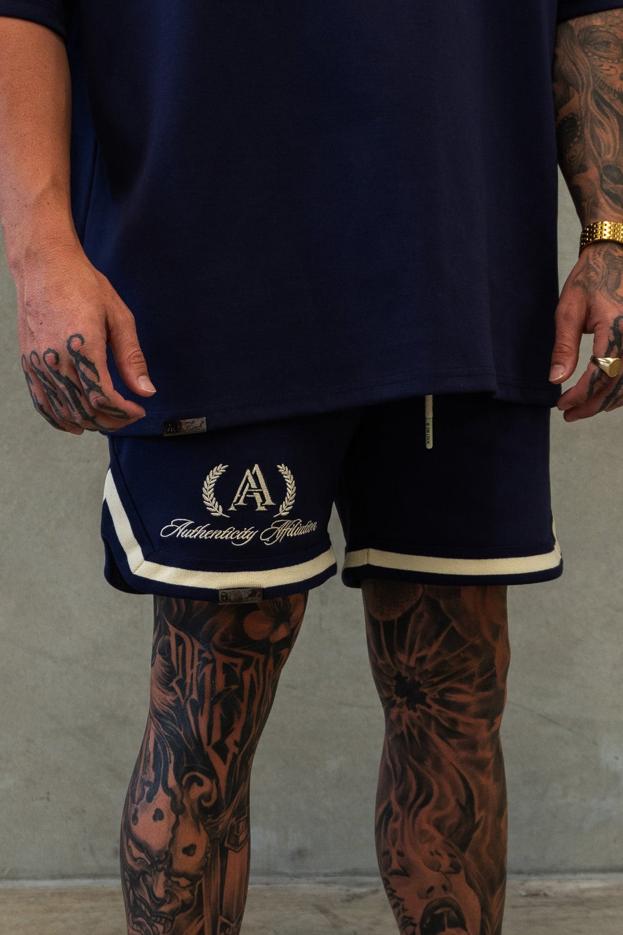 AUTHENTICITY AFFILIATION SHORTS - MIDNIGHT BLUE - On Lock Apparel XS SHORTS