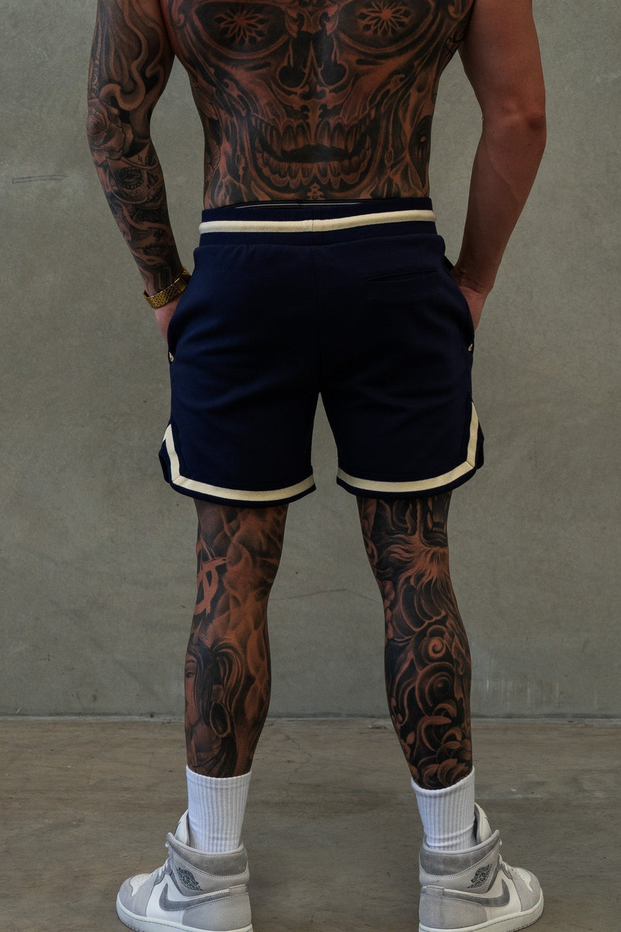 AUTHENTICITY AFFILIATION SHORTS - MIDNIGHT BLUE - On Lock Apparel XS SHORTS