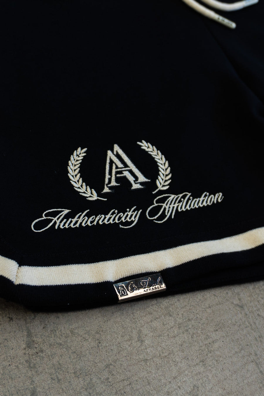 AUTHENTICITY AFFILIATION SHORTS - PITCH BLACK - On Lock Apparel XS SHORTS