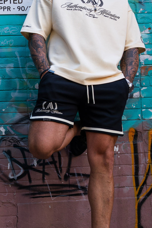 AUTHENTICITY AFFILIATION SHORTS - PITCH BLACK
