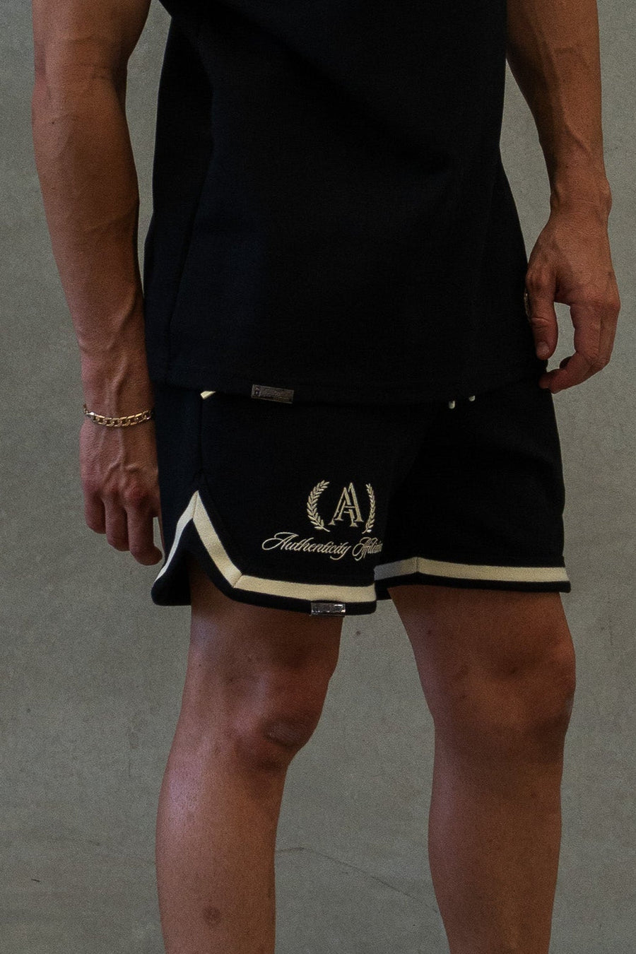 AUTHENTICITY AFFILIATION SHORTS - PITCH BLACK - On Lock Apparel XS SHORTS
