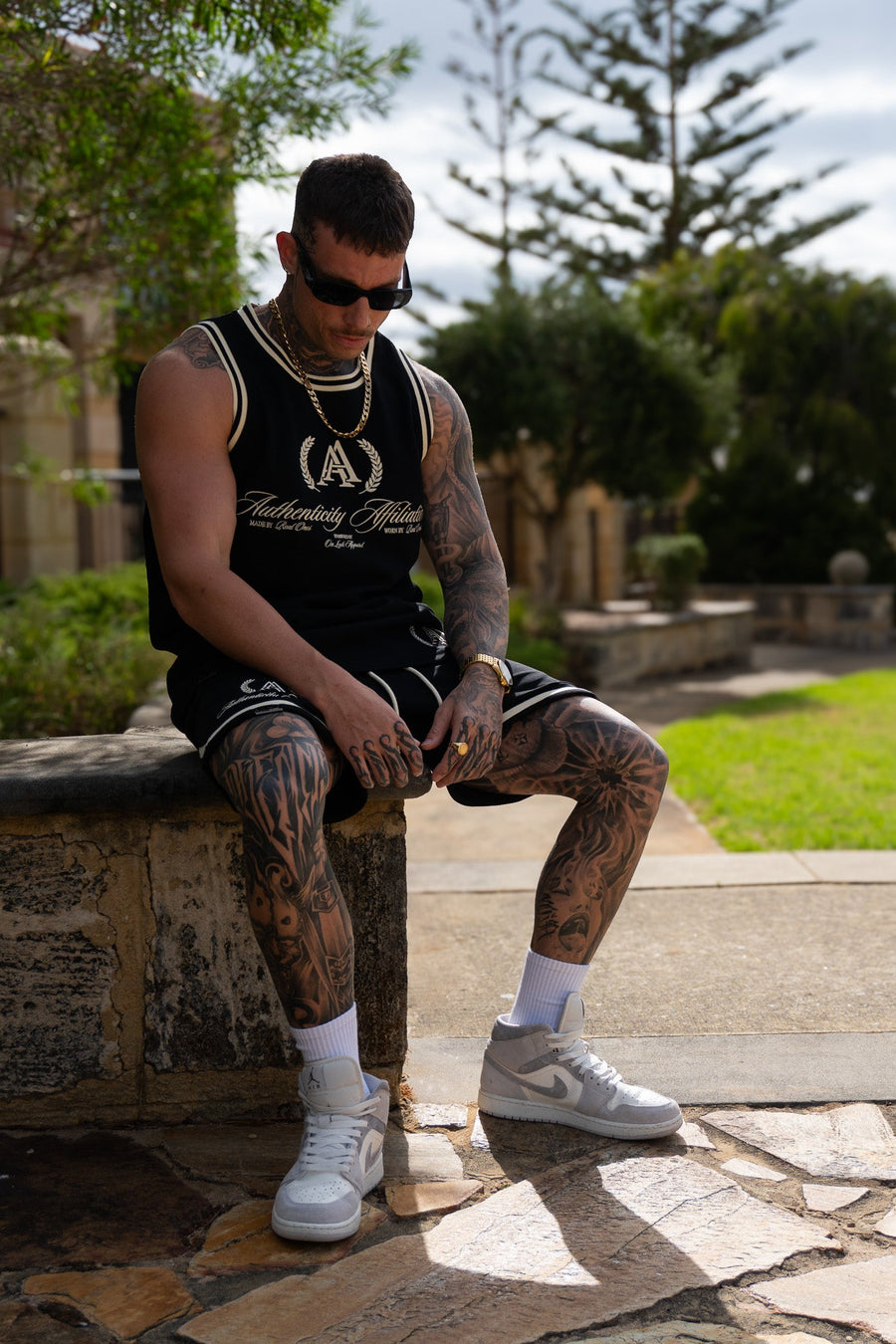 AUTHENTICITY AFFILIATION TANK - PITCH BLACK - On Lock Apparel XS TANK TOP