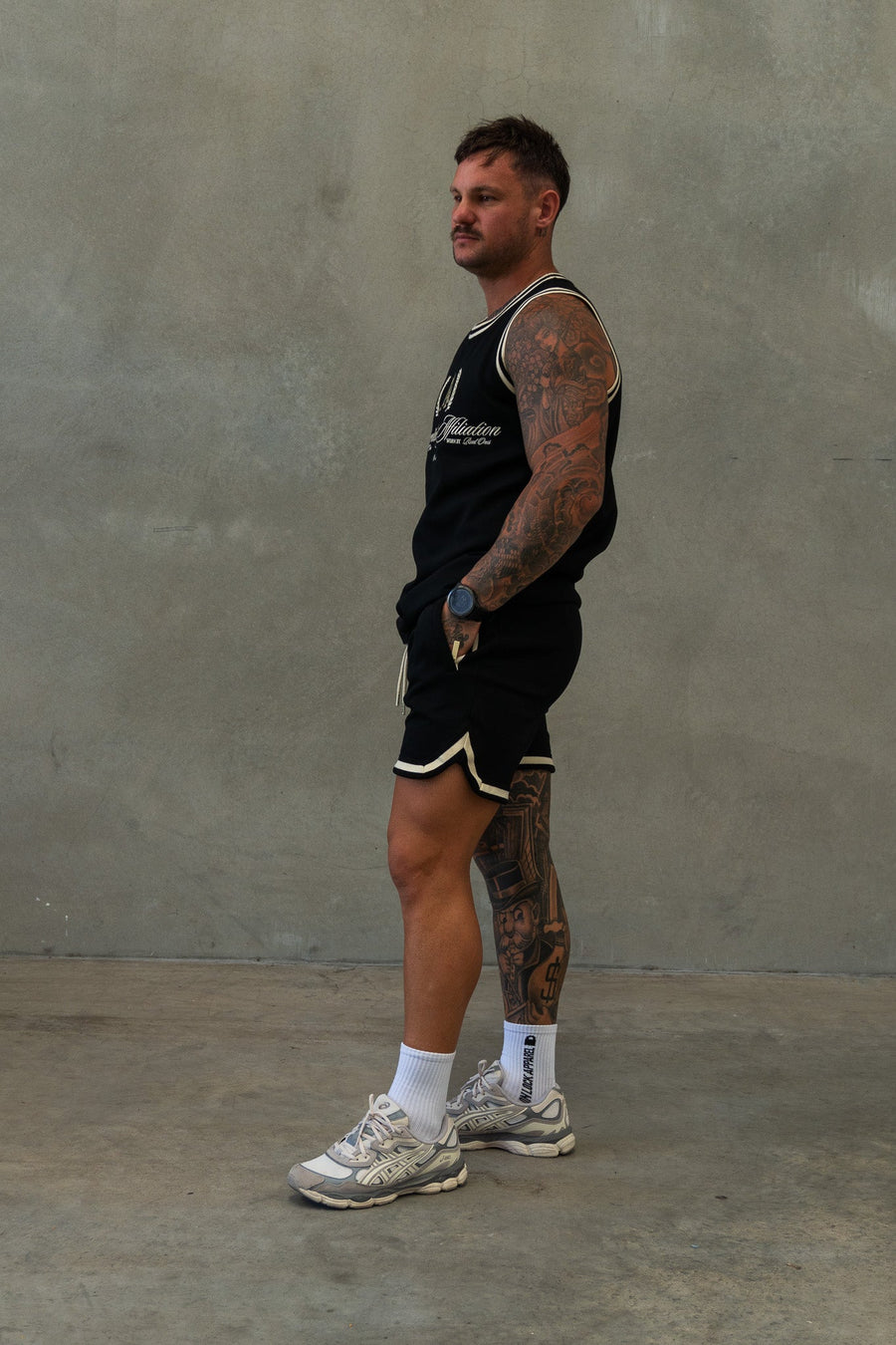 AUTHENTICITY AFFILIATION TANK - PITCH BLACK - On Lock Apparel XS TANK TOP