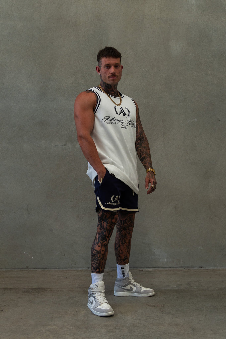 AUTHENTICITY AFFILIATION TANK - SOFT WHITE - On Lock Apparel XS TANK TOP