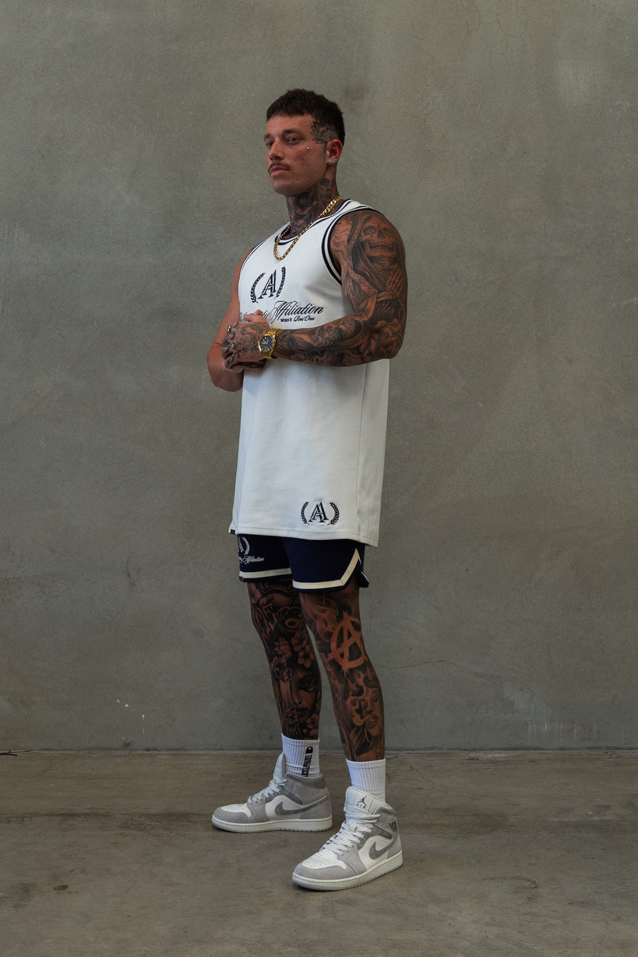 AUTHENTICITY AFFILIATION TANK - SOFT WHITE - On Lock Apparel XS TANK TOP