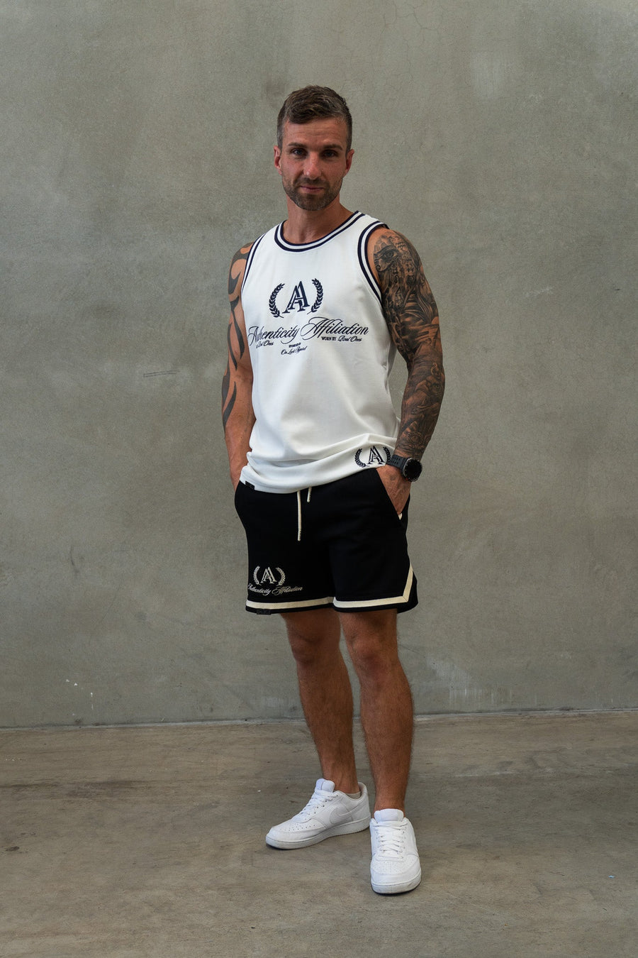 AUTHENTICITY AFFILIATION TANK - SOFT WHITE - On Lock Apparel XS TANK TOP
