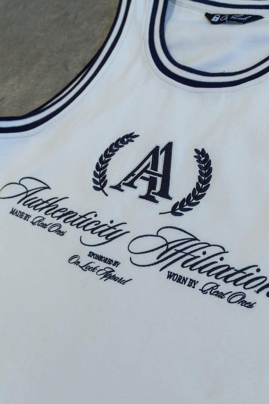 AUTHENTICITY AFFILIATION TANK - SOFT WHITE - On Lock Apparel XS TANK TOP