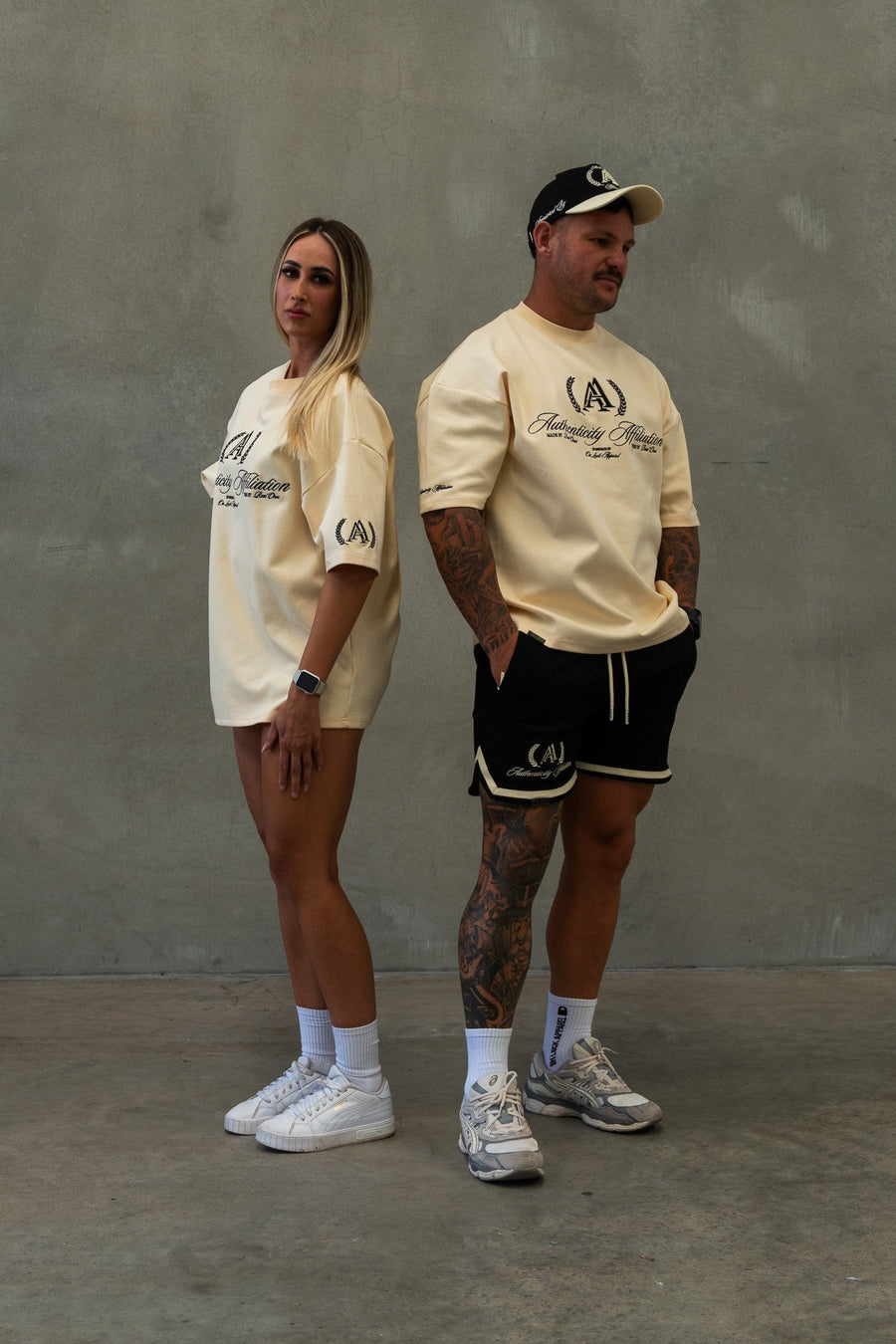 AUTHENTICITY AFFILIATION TEE - CRÈME DE LA CRÈME - On Lock Apparel XS TEES