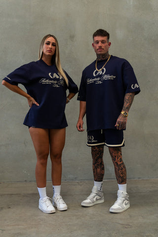 AUTHENTICITY AFFILIATION TEE - MIDNIGHT BLUE - #TEESOn Lock Apparel