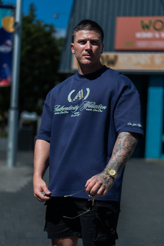 AUTHENTICITY AFFILIATION TEE - MIDNIGHT BLUE - TEESOn Lock Apparel35751850942961