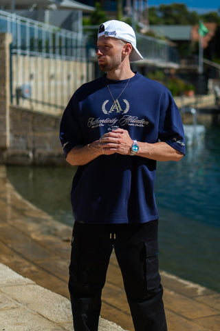 AUTHENTICITY AFFILIATION TEE - MIDNIGHT BLUE - TEESOn Lock Apparel35751850942961