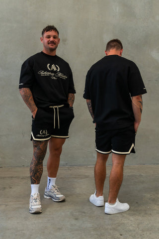 AUTHENTICITY AFFILIATION TEE - PITCH BLACK - #TEESOn Lock Apparel