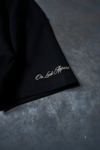 AUTHENTICITY AFFILIATION TEE - PITCH BLACK - TEESOn Lock Apparel35751850348817