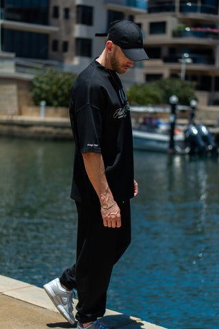 AUTHENTICITY AFFILIATION TEE - PITCH BLACK - TEESOn Lock Apparel35751850348817