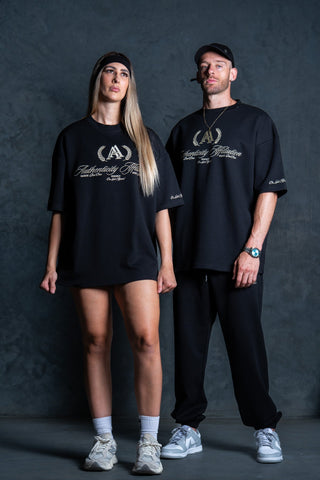 AUTHENTICITY AFFILIATION TEE - PITCH BLACK - TEESOn Lock Apparel35751850348817