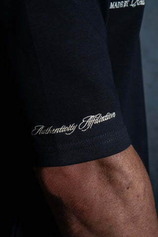 AUTHENTICITY AFFILIATION TEE - PITCH BLACK - TEESOn Lock Apparel35751850348817