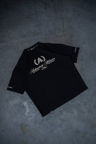 AUTHENTICITY AFFILIATION TEE - PITCH BLACK - TEESOn Lock Apparel35751850348817