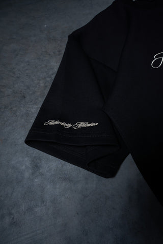 AUTHENTICITY AFFILIATION TEE - PITCH BLACK - TEESOn Lock Apparel35751850348817