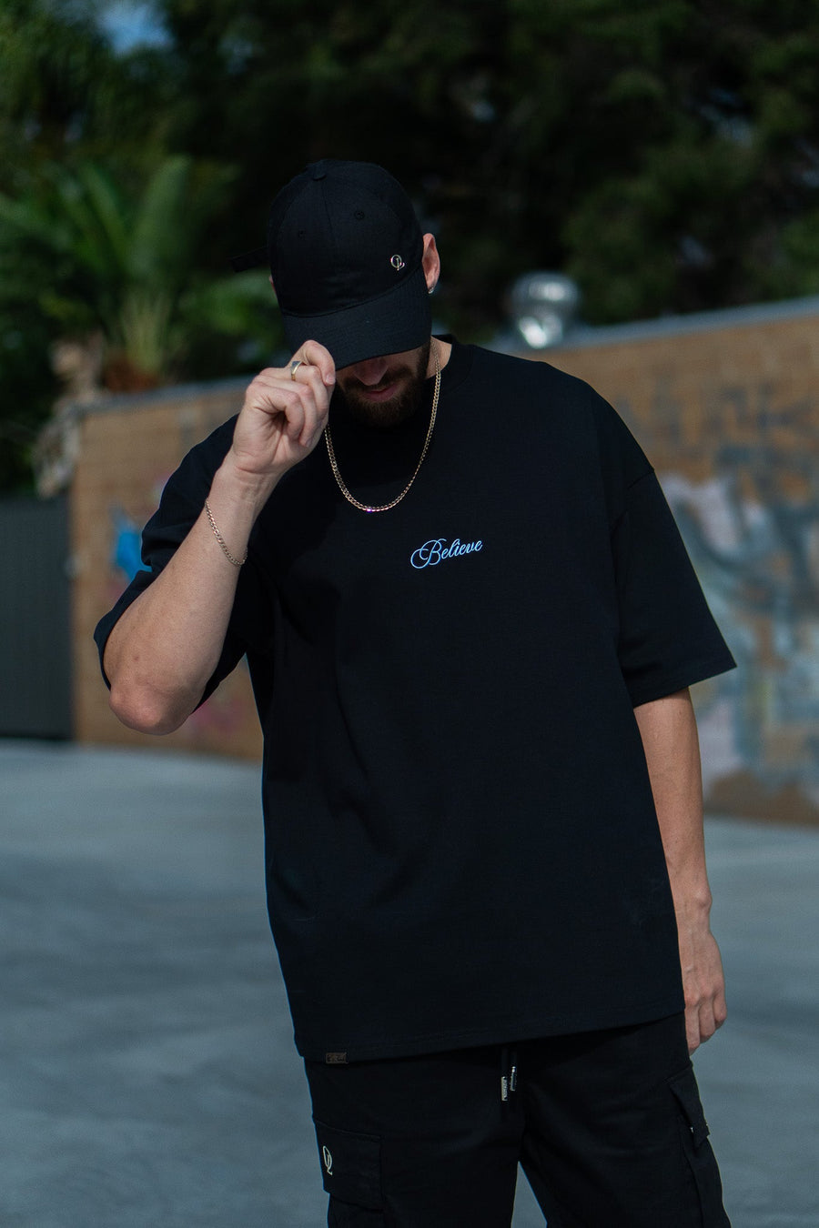 BELIEVE TEE - BLACK FT. BLUE - TEESOn Lock Apparel35751854579793