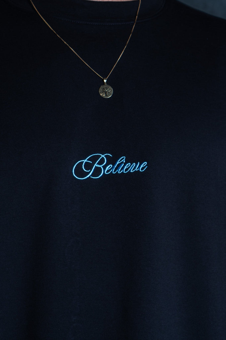 BELIEVE TEE - BLACK FT. BLUE - TEESOn Lock Apparel35751854579793