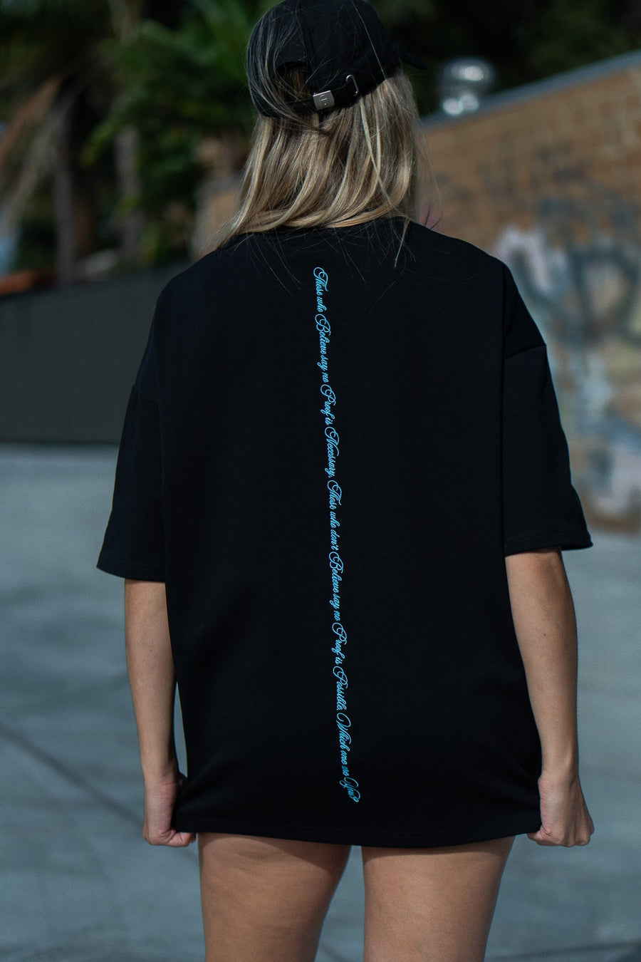 BELIEVE TEE - BLACK FT. BLUE - TEESOn Lock Apparel35751854579793