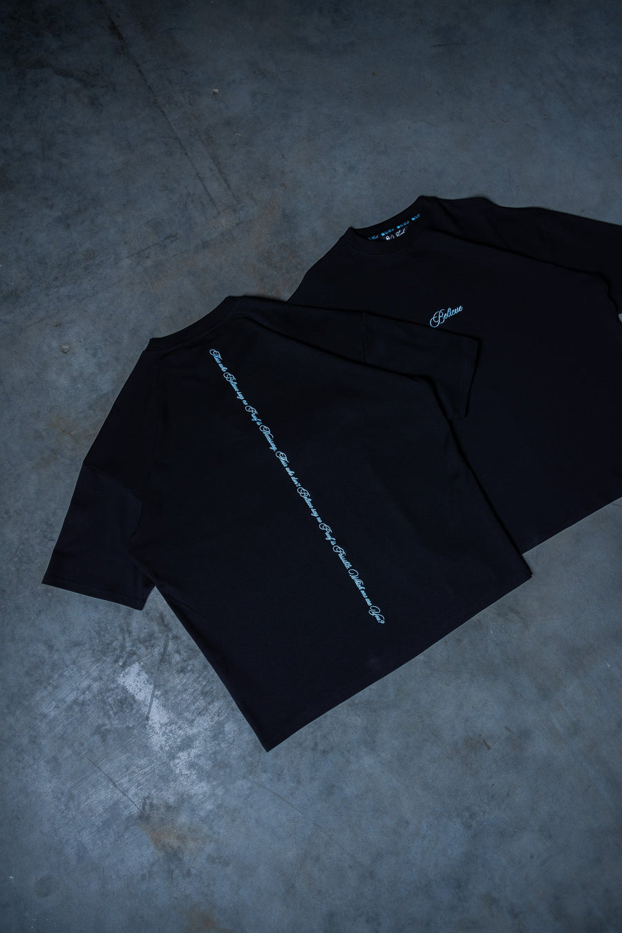 BELIEVE TEE - BLACK FT. BLUE - TEESOn Lock Apparel35751854579793