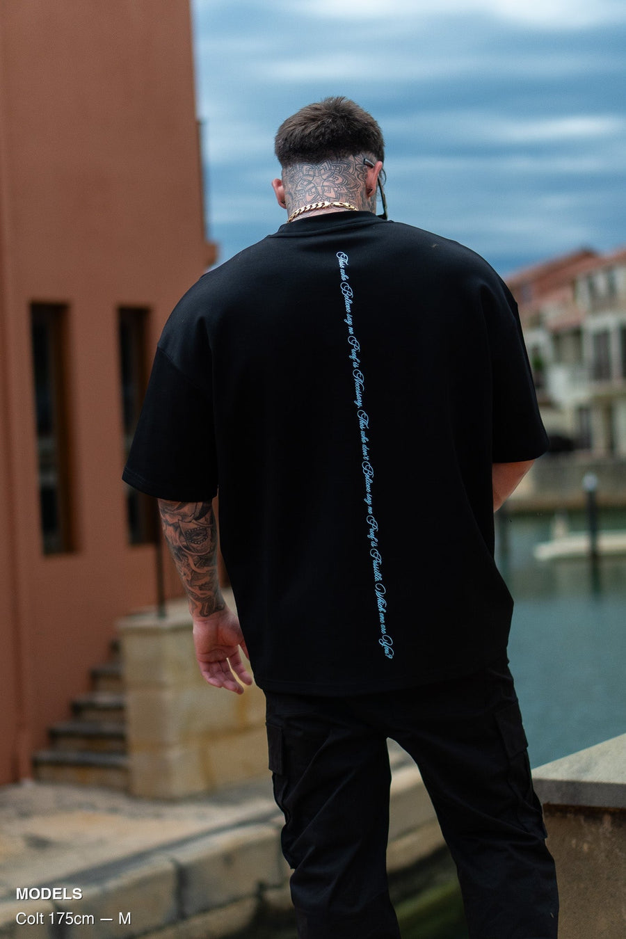 BELIEVE TEE - BLACK FT. BLUE - TEESOn Lock Apparel35751854579793