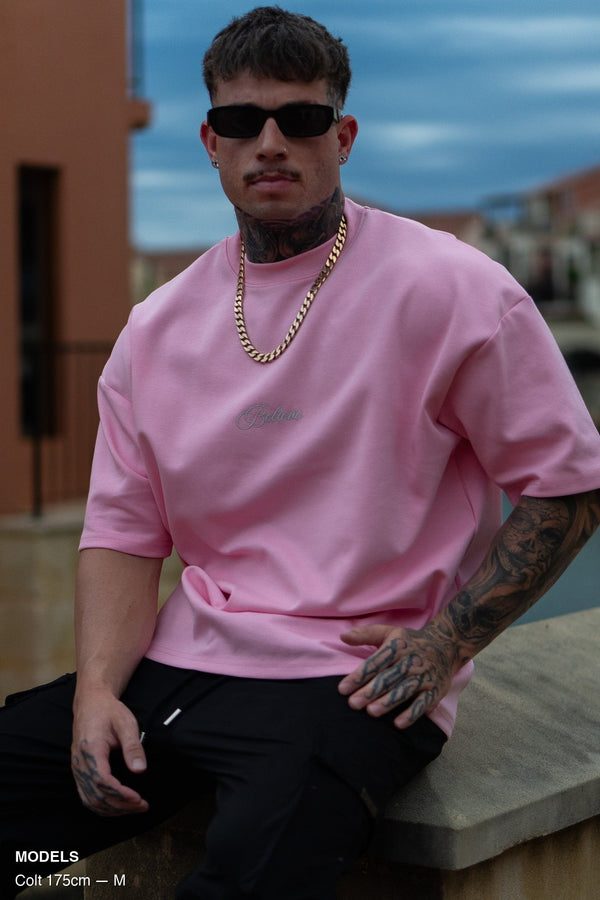 BELIEVE TEE - PINK